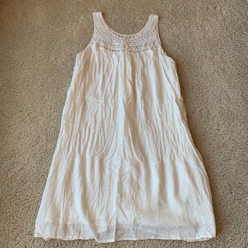Merona Cream Lace-Detailed Dressed